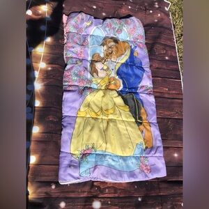 Disney vintage beauty and the beast 1990’s children’s sleeping bag